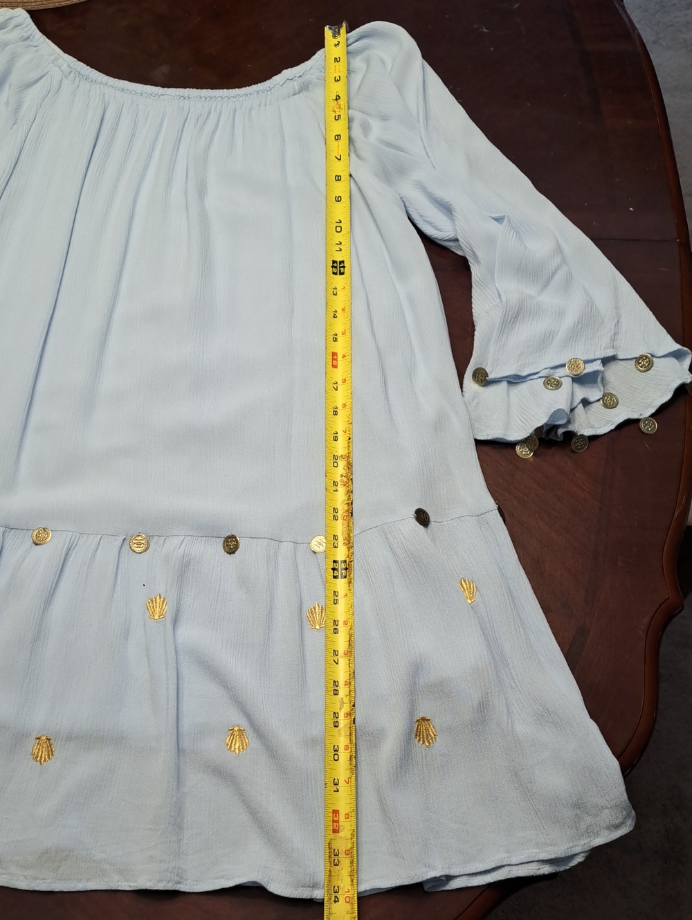Lilly Pulitzer Delaney Tunic Dress Boho Blue - Picture 12 of 13